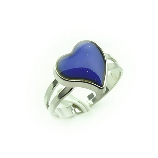 Fashion Feeling Mood Changing Color Ring Heart Shape Temperature Emotion Control Fashion Feeling Mood Changing Color Ring Heart Shape Temperature Emotion Control